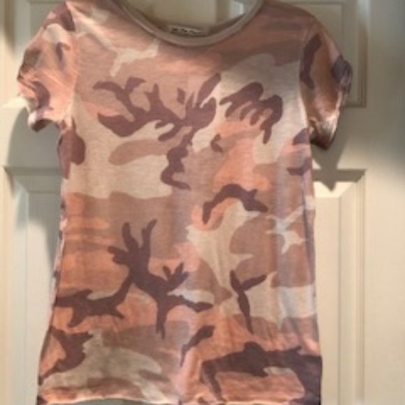 Free People Blush Combo Camo T-Shirt - Picture 2 of 3